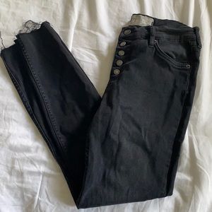 Free People 'Reagan' Button Front Jeans